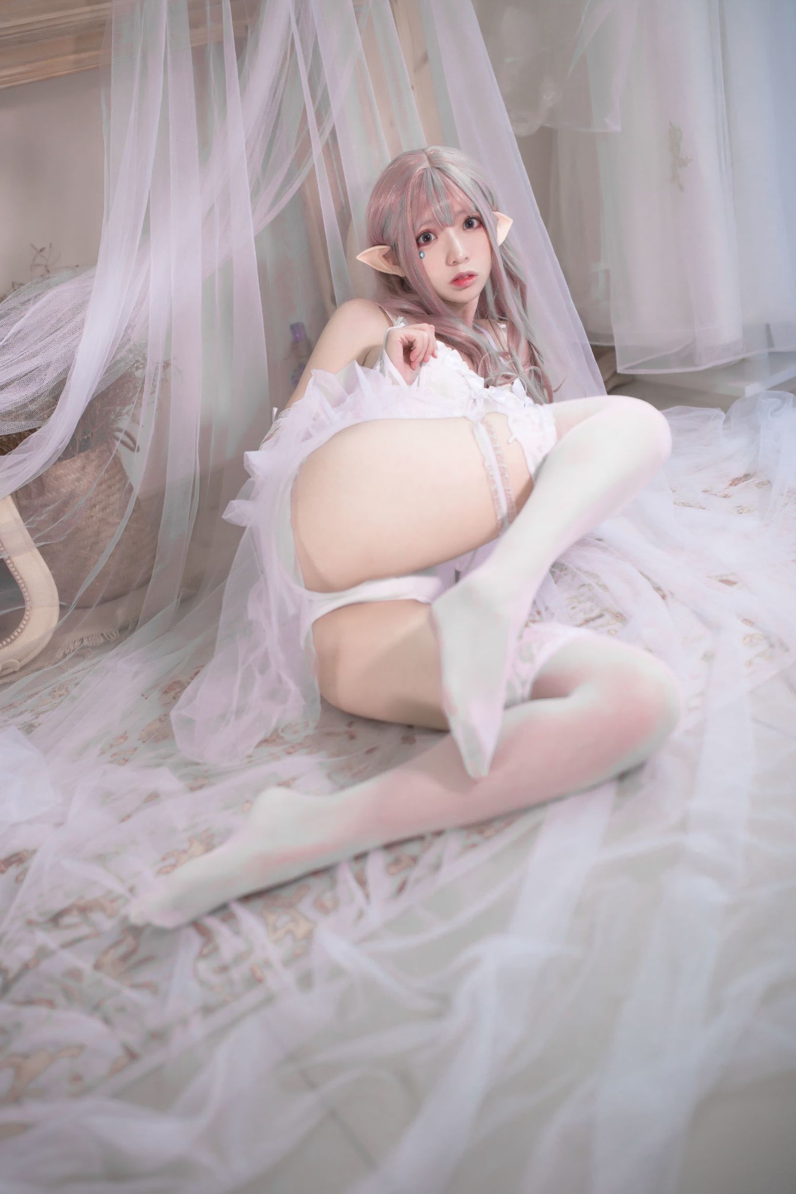 [Cosplay写真]疯猫ss纯白精灵插图